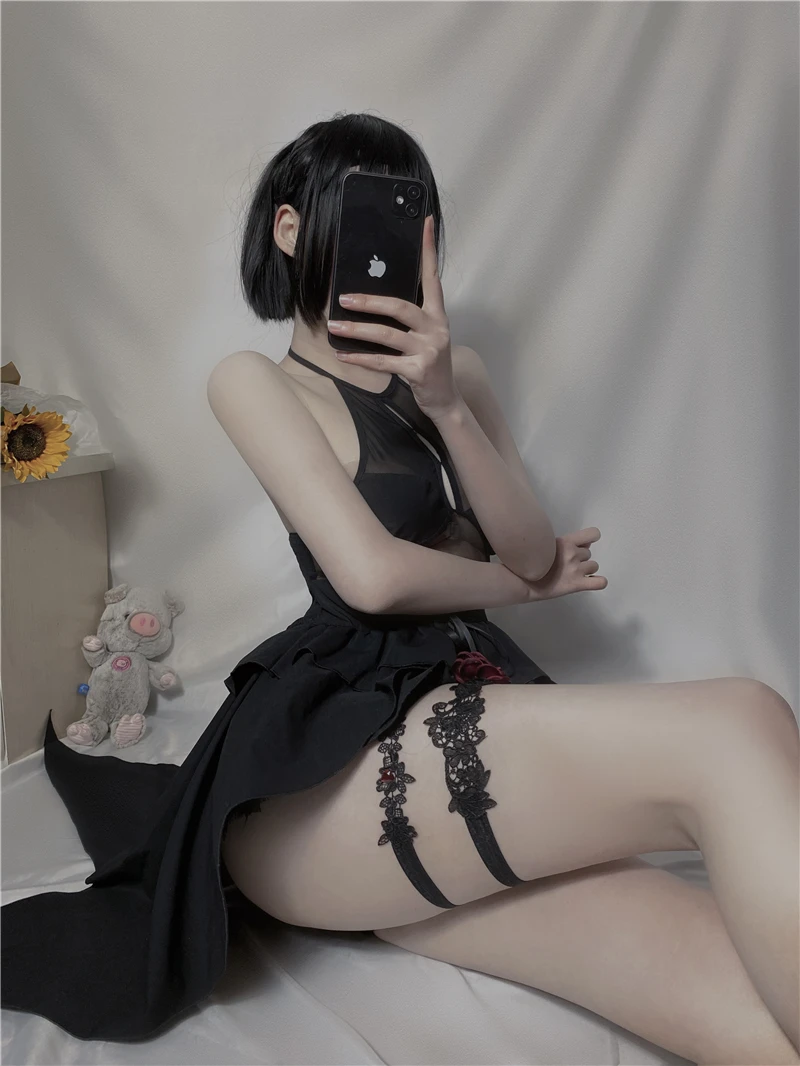 Paloli Sexy Gothic Lolita Cosplay Costumes Japanese Anime Demon Dark Character Outfit Skirt For Women Erotic Lingerie 0714 -Zentai shop online Hd9b396c5c3f34607b8d45672f4cdce10b.jpg
