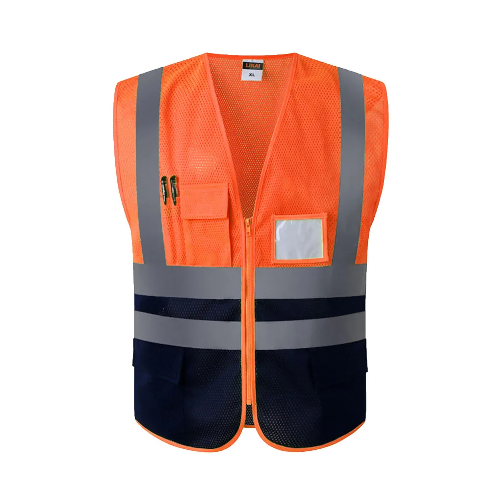 

Waterproof Warning Night Running Cycling Waistcoat Reflective Strip Mesh Cloth Safety Vest Working Adult High Visibility