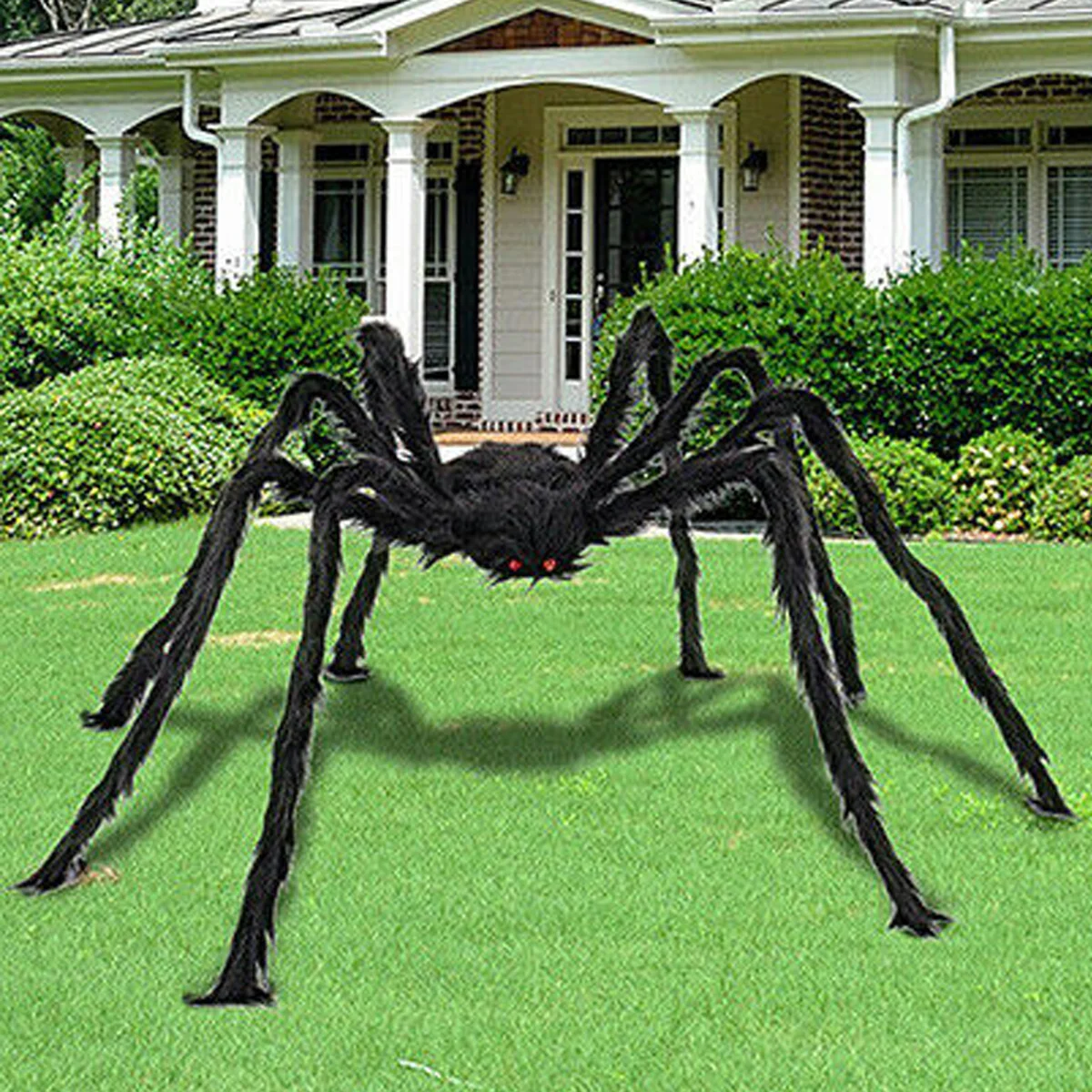 Halloween Decoration Prop Indoor Outdoor Big Spider Black Giant Haunted House 