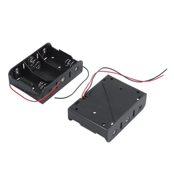 

Black Plastic Battery Holder Case 2 Pcs for 3 x C 1.5V Batteries