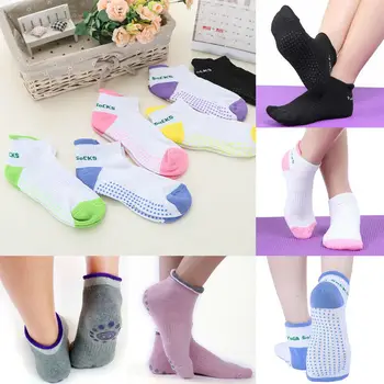 

Unisex Women Soft Anti-Skid Slipper Socks Non-Slip Cotton Gripper Yoga Gym B
