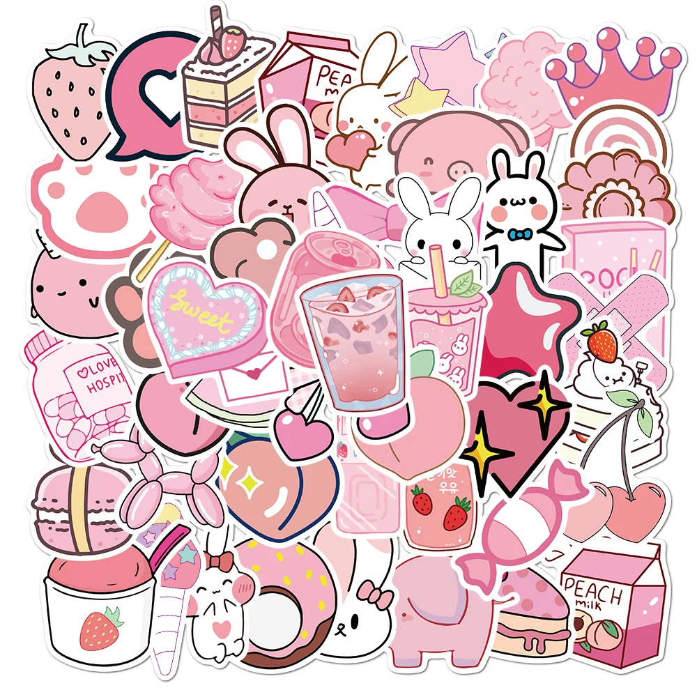 4pcs Water Bottle Stickers, Cute Aesthetic Stickers For Teens, Random  Stickers Bulk, Colorful Vinyl Waterproof Stickers, Small Sticker Packs For  Teen