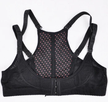 

Posture Corrector Bras Breast Lifter Women Sexy Tops Push Up Underwear Gather Chest Front Closure Floral Wire Free