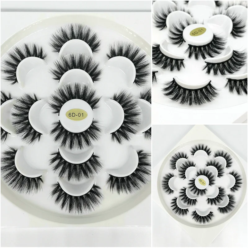

7 pairs natural false eyelashes fake lashes long makeup 3d mink lashes eyelash extension mink eyelashes for beauty
