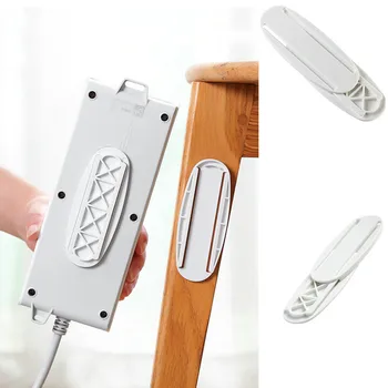 

1pc Self-Adhesive Magic Plug Holder Seamless Punch-free Plug Sticker Wall Fixer Fixator Plug-in Removable Wall-Mounted Fixer