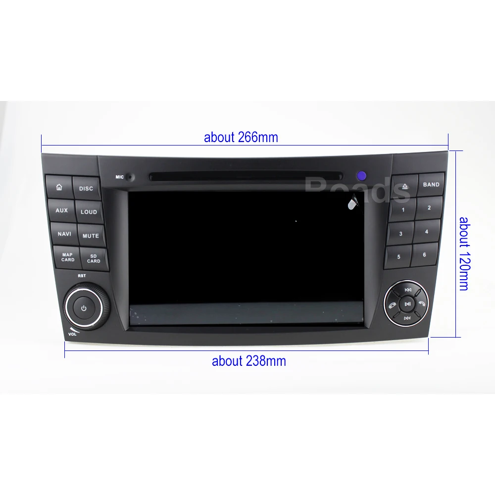 Excellent IPS 4G 64G Android 9.0 2 din car DVD player For Mercedes Benz E-class W211 E200 E220 E300 E350 E240 E270 E280 CLS CLASS W219 5