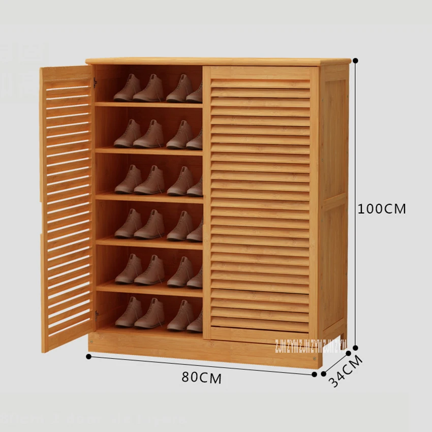 

Modern Simple Living Room Hallway Multi-layer Two Door Shutter Shoe Storage Cabinet Multifunctional And Economic Porch Locker