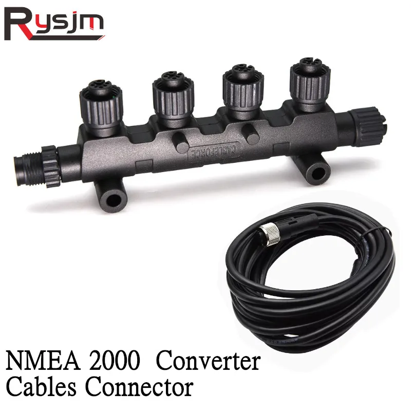 

CX5003 NMEA 2000 Multifunction Converter Cables Connector For Boat Converters NMEA2000 Connect Up to 5 Cables Lines DC 9-30V