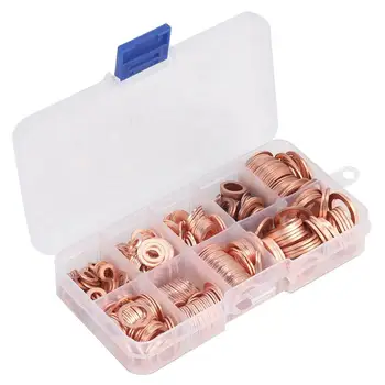 

400x Thickness Common Rail Injector Nozzle Sealing Copper Pad Gasket Common Rail Injector Repair Kits