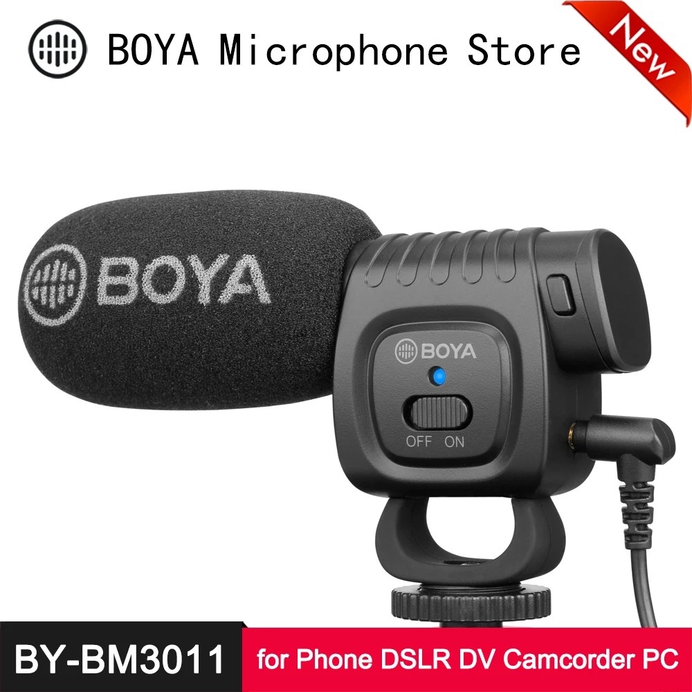 Микрофон BOYA BY-BM3011 Shotgun кардиоидный направленный конденсаторный микрофон для