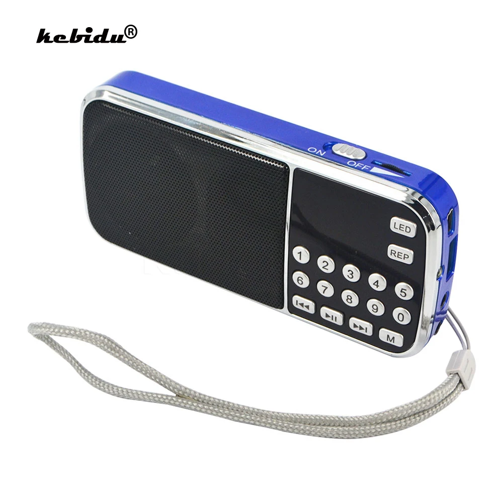 kebidu hot sale L-088 HIFI Mini Speaker MP3 Audio Player Flashlight Amplifier Micro SD TF FM Radio Portable wholesale | Электроника