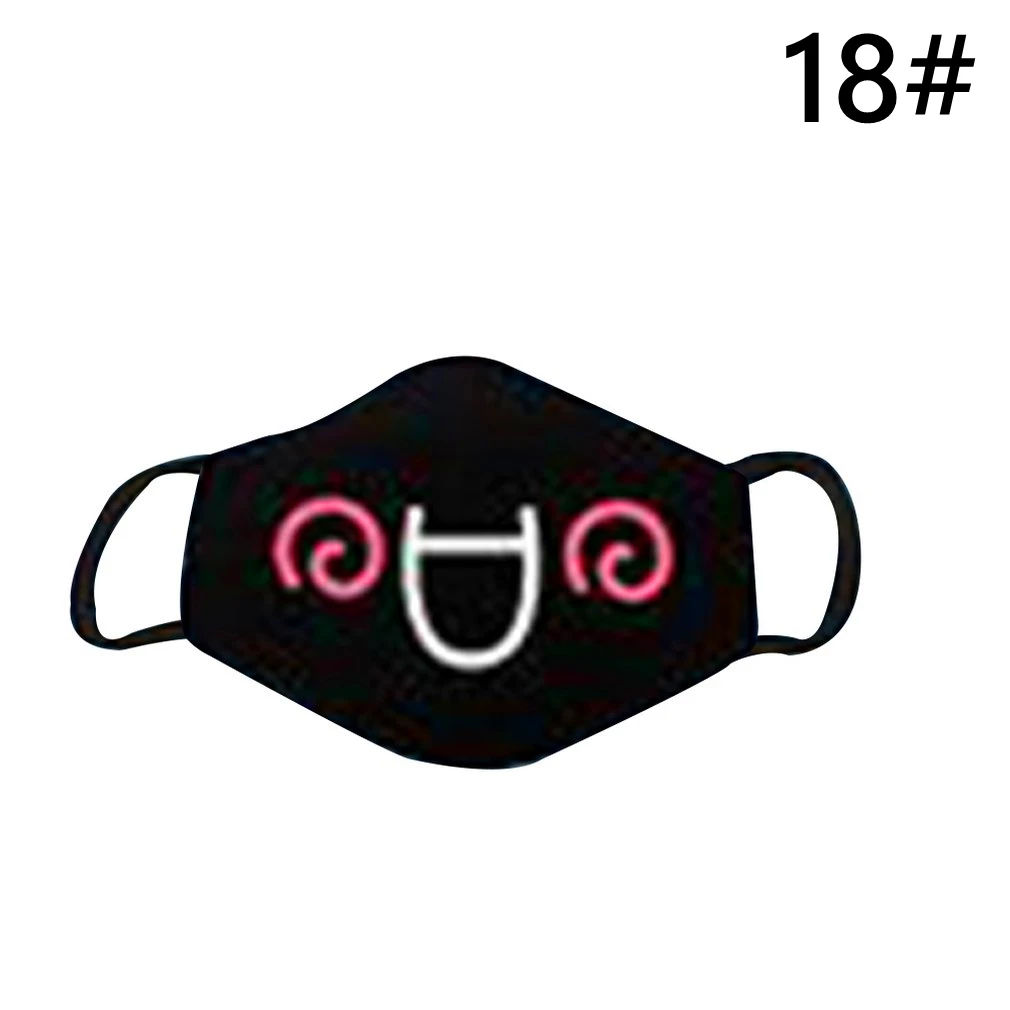 1PC Cotton Dustproof Mouth Face Mask Unisex Korean Style Kpop Black Bear Cycling Anti-Dust Cotton Facial Protective Cover Masks