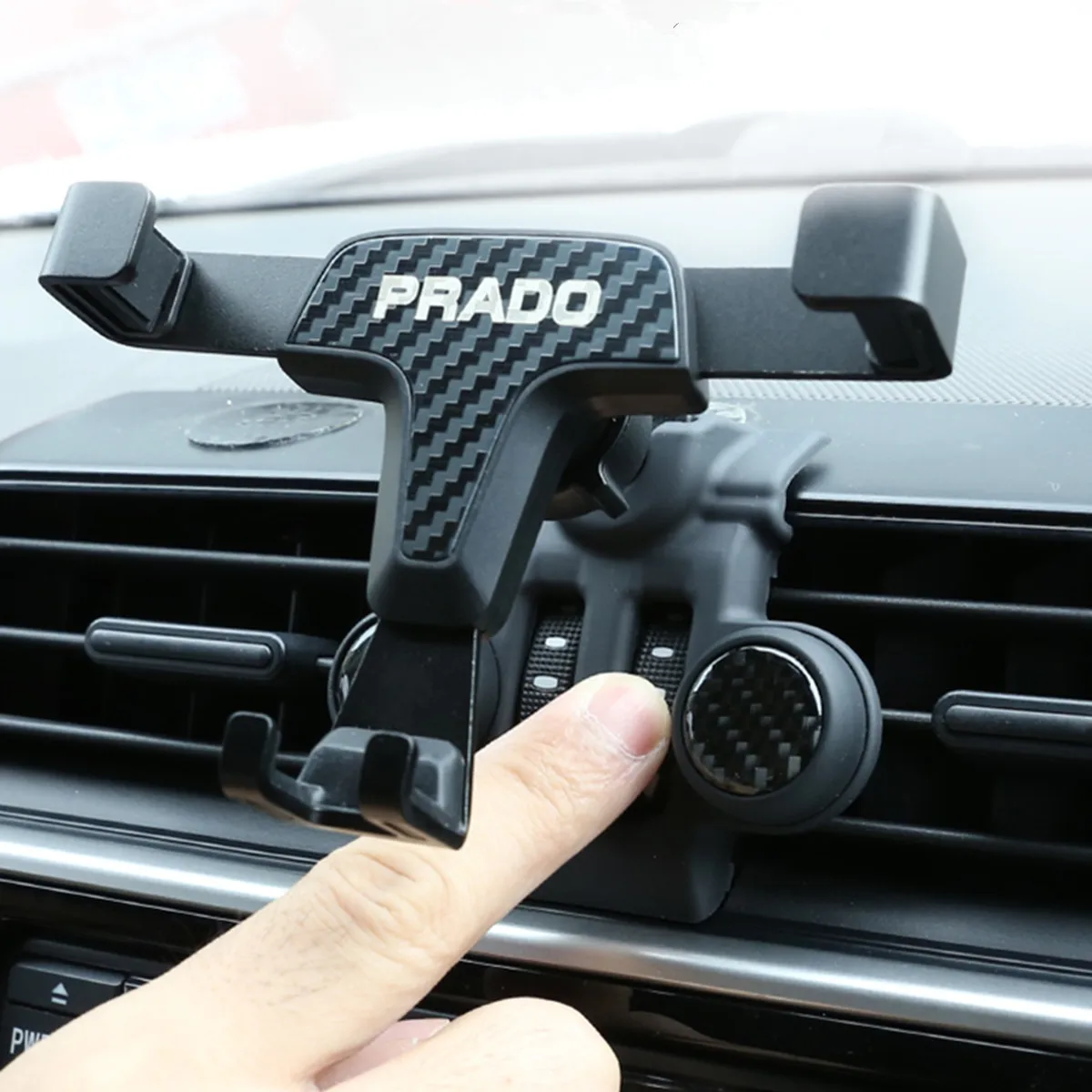 

ABS Carbon Fiber Bracket for Mobile Phone for Toyota Land Cruiser Prado 150 FJ150 2018 2019 Perfume Function Accessories