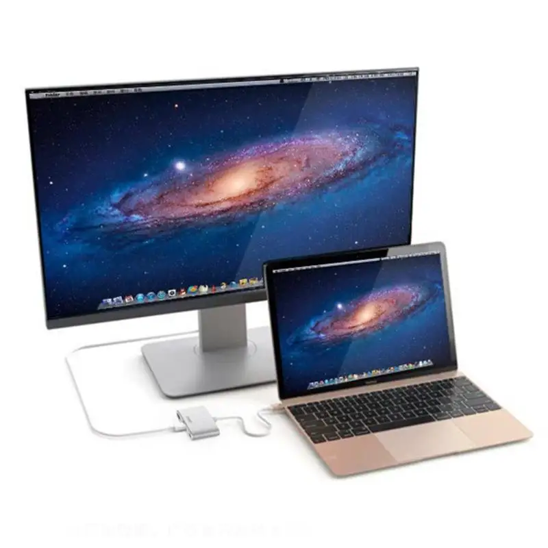 EAGET CH13 usb type C Узловая Док-Станция HDMI+ USB3.0+ PD Тип C HD видео адаптер сплиттер для компьютера