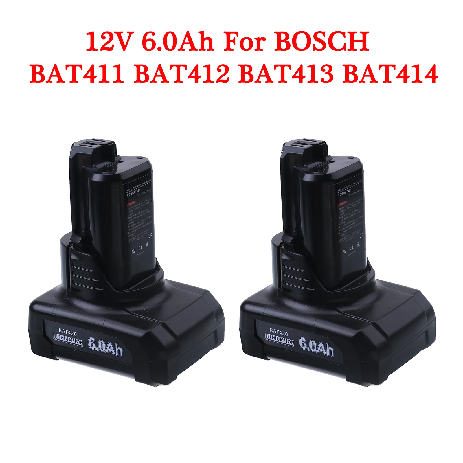 

6000mAh 10,8 V 12V li-ion BAT411 перезаряжаемая батарея для BOSCH BAT412A BAT413A Φ 2607336013 2607336014 Φ