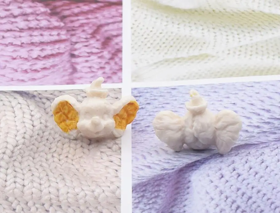 Kawaii Мультфильм искусственная полимерная искусственная еда попкорн перфорированные бусины серьга, пирсинг для ногтей брелок Подвеска «сделай сам» Аксессуары - Цвет: .