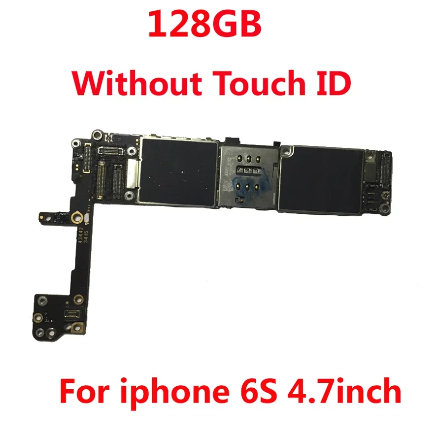 128GB - NO Touch ID 16 Гб 64 Гб 128 ГБ оригинальная материнская плата для iPhone 6S материнская плата с системой IOS разблокированная материнская плата с/без Touch ID - Цвет: 128GB - NO Touch ID