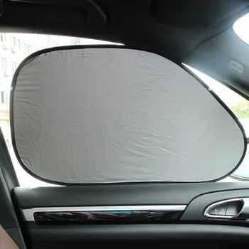 

Replaces Window Sun Shade Parts Silver Tone Car Side Shield Anti-UV Block