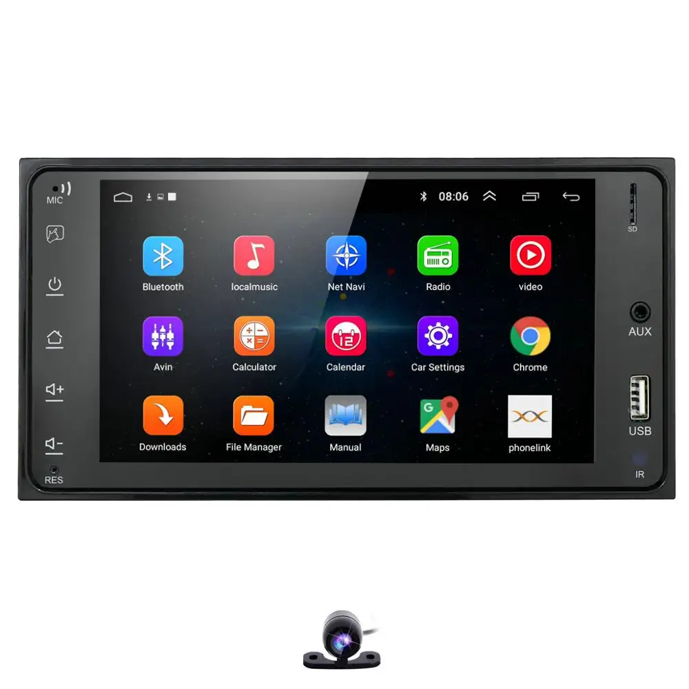 " Android 9,0 4 ядра 2Din автомобильный медиаплеер для Corolla E120 Toyota RAV4 Hilux Fortuner Innova Prado без DVD