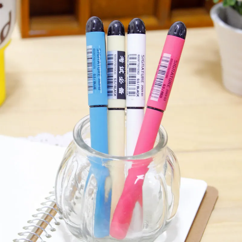 

0.5mm Black Ink Gel Pen 2069 Candy color shell Plastic Pens for Office School Supply Gift Stationery