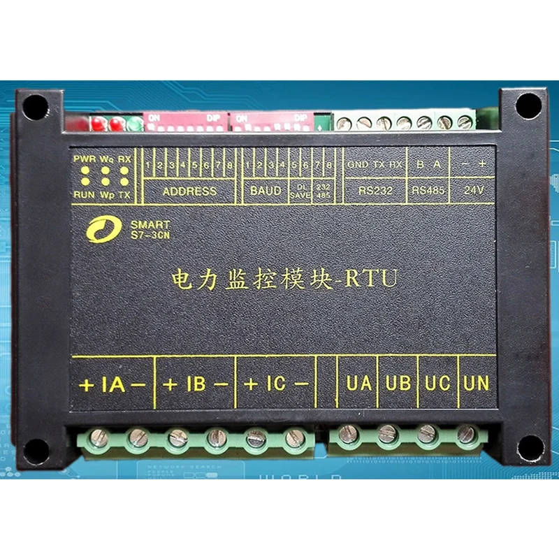 

Three phase AC power grid electric power parameters acquisition voltage and current active reactive power factor power meter
