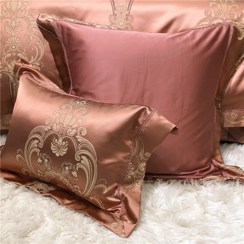 2019 роскошный 1000TC хлопковый комплект постельного белья queen/king size комплект постельного белья 4 шт. набор пододеяльников Комплект постельного