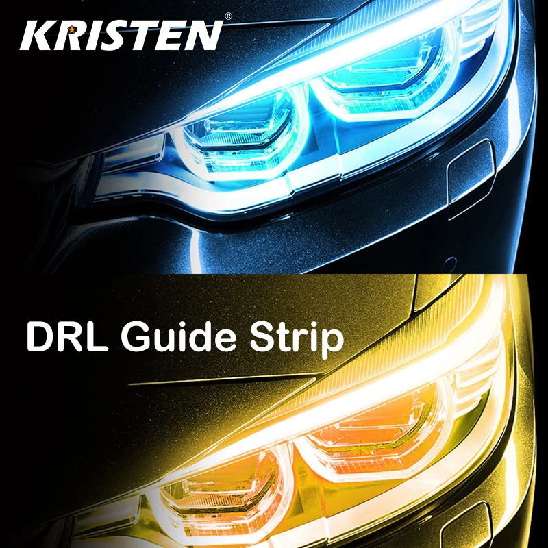 Precio Especial Lámpara LED DRL para coche, luz de circulación diurna de 12V, Flexible, impermeable, tubo suave, guía, 2 uds. zWzKE8jRnVl