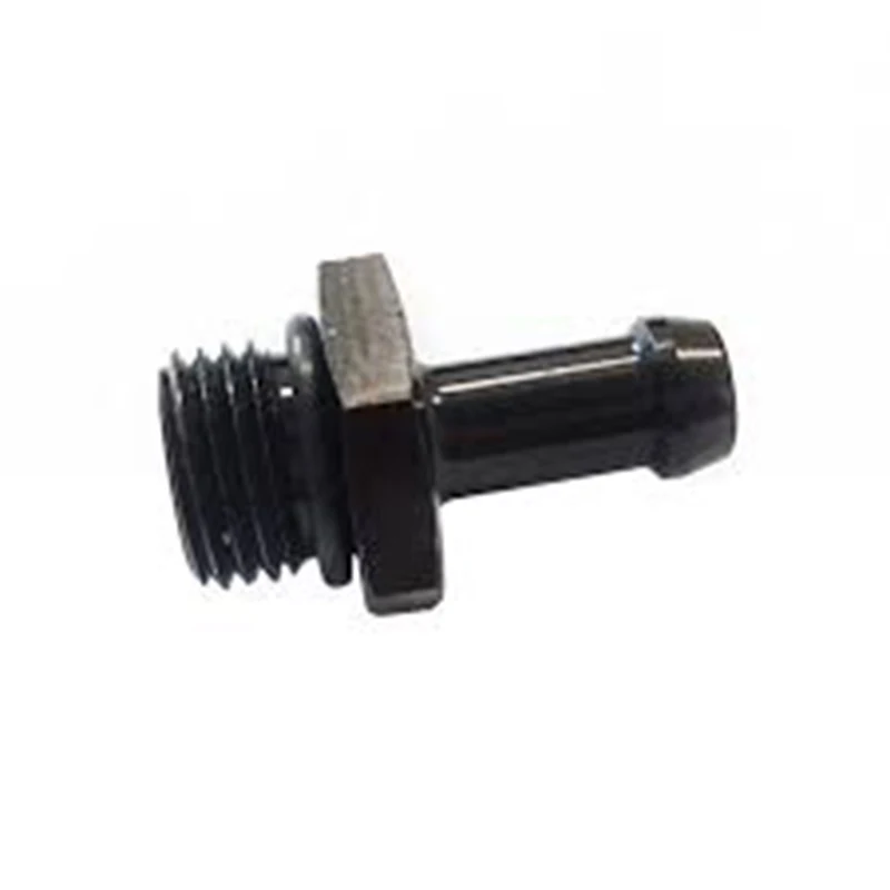 Kraftstoff Druckregler Stecker Aluminium Schwarz AN6 Boss zu 5/16 Schlauch Barb Adapter EINE Montage Mit O Ring