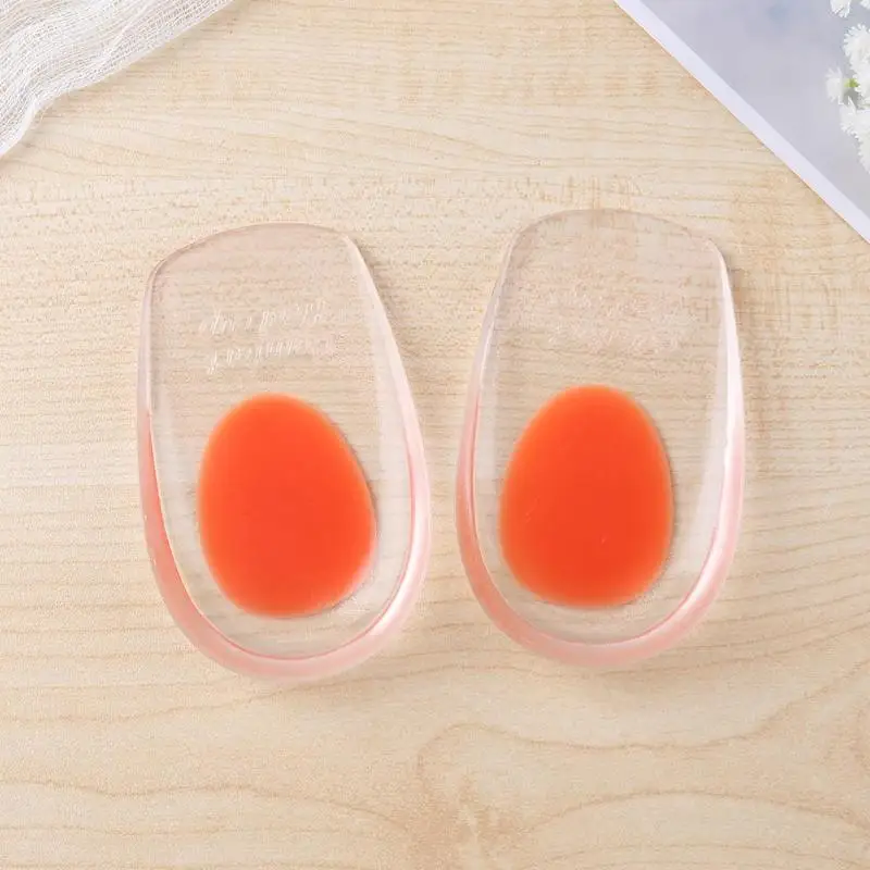 Silicone Heel Grips Heel Cup Pad Cushion Orthotic Plantar Care Silicone Insoles Foot Care Tools