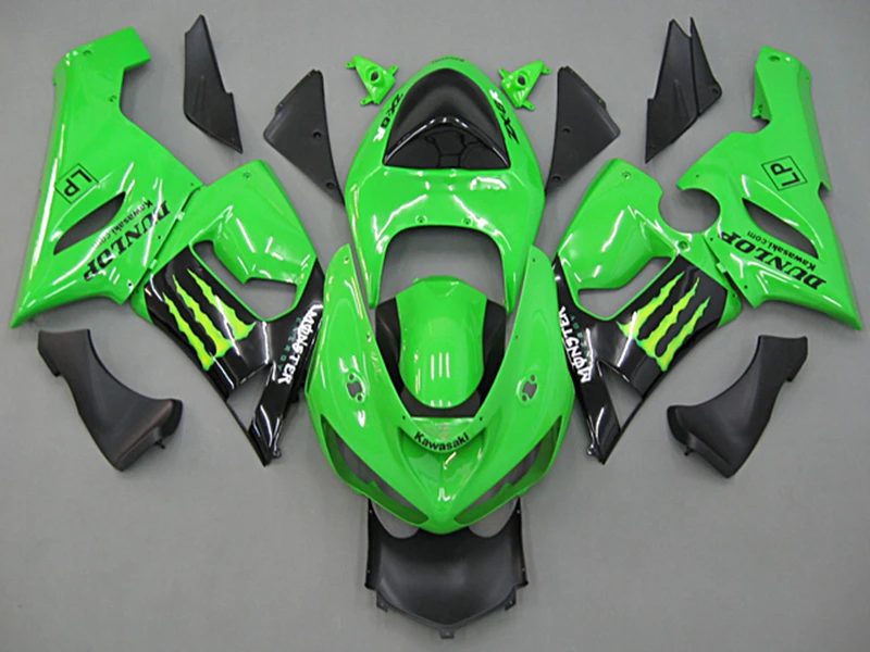 Мотоцикл обтекатель комплект для KAWASAKI Ninja ZX6R 2005 2006 литье под давлением полный комплект кузовных деталей Обтекатели с лобовым стеклом