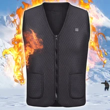 Мотоциклетные Куртки для катания на лыжах, рыбалки, электрический USB теплый жилет с подогревом, теплая куртка с электрическим подогревом