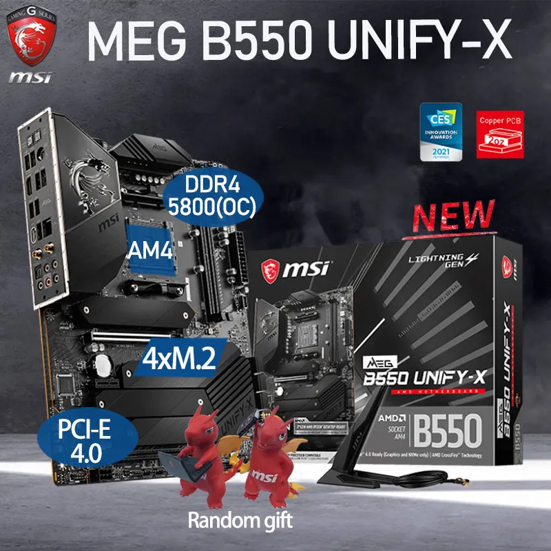 MSI Unveils MEG B550 Unify Series With Quad M.2 and Extreme Overclocking