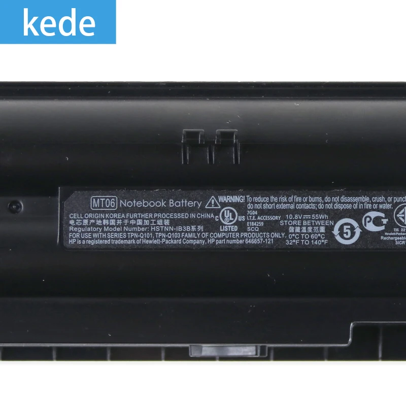 Kede Аккумулятор для ноутбука HP 646757-001 аккумулятор большой емкости LV953AA 646657-251 646755-001 аккумулятор большой емкости MT03 HSTNN-LB3B HSTNN-YB3A MT06 A2Q96AA HSTNN-YB3B DM1
