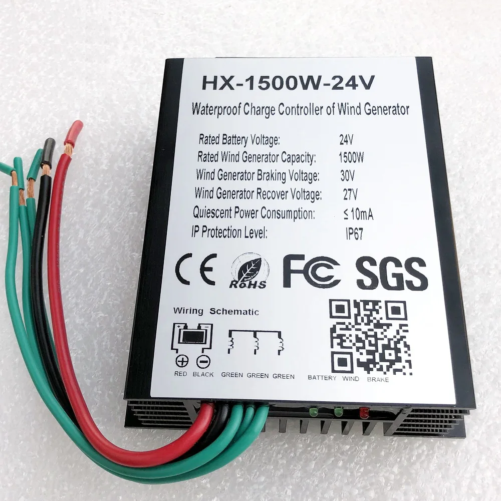 

1000W 1.5kw 2000W 24V/48V 96V Wind Generator Charge Controller, 1KW 48V Wind Regulator Charge Controller, Waterproof Grade IP67