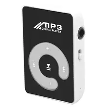 Мини Зеркало Клип USB цифровой Mp3 музыкальный плеер Поддержка 8 Гб SD TF карта белый