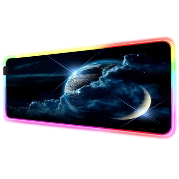 

earth Mouse Pad RGB alfombrilla gaming accessories Life Large LED MousePad Gamer with Backlit mouse mat muismat tapis souris