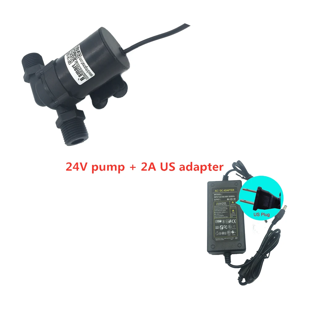 Бесщеточный Водяной насос SR660D, 12 В, USB, солнечный аквариум, 24 В, циркуляция фонтана, 700-1200LH, самовсасывающий насос