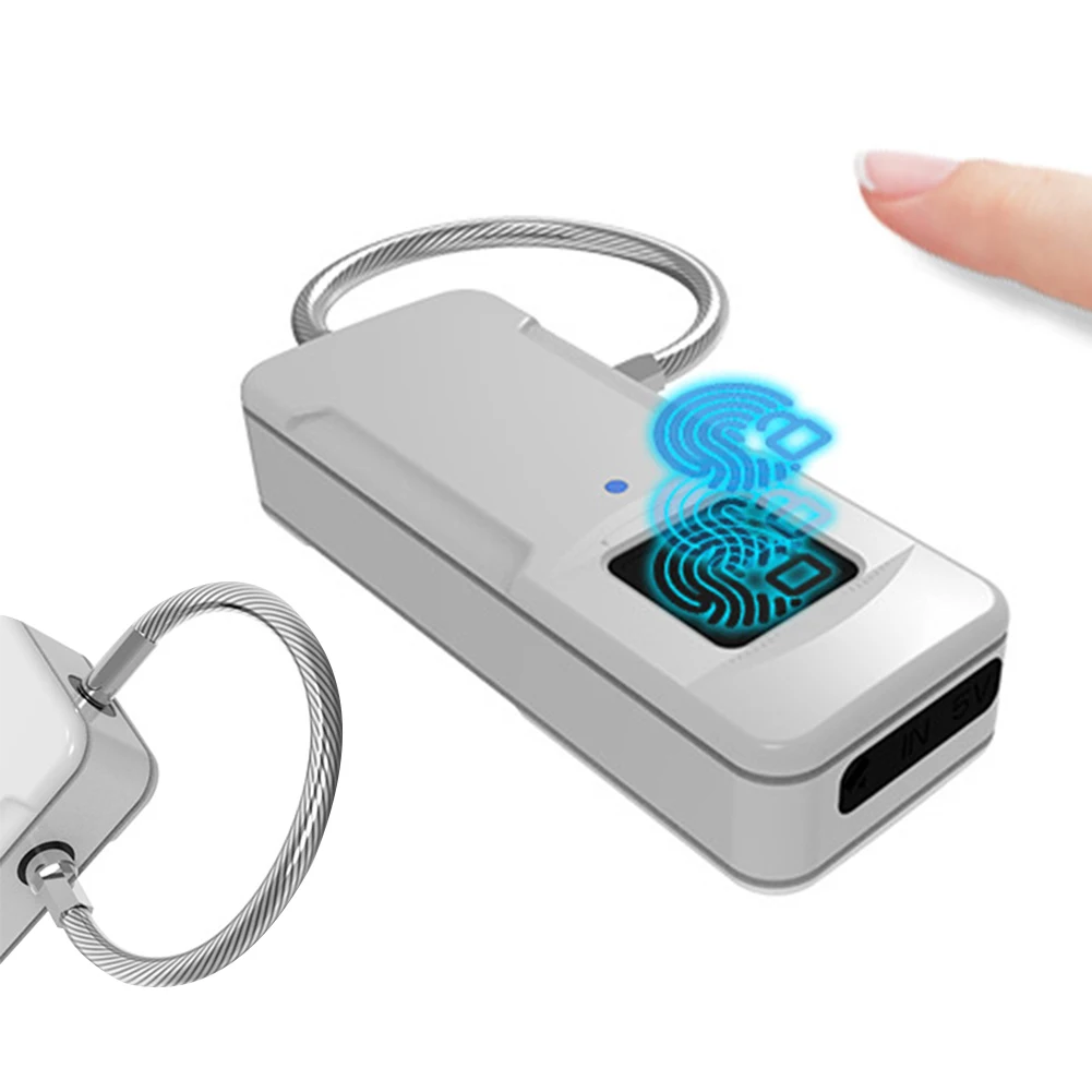 

Cabinet Intelligent Mini Outdoor Anti Theft Bag Protection Waterproof Travel Fingerprint Padlock Door Keyless Recogniztion