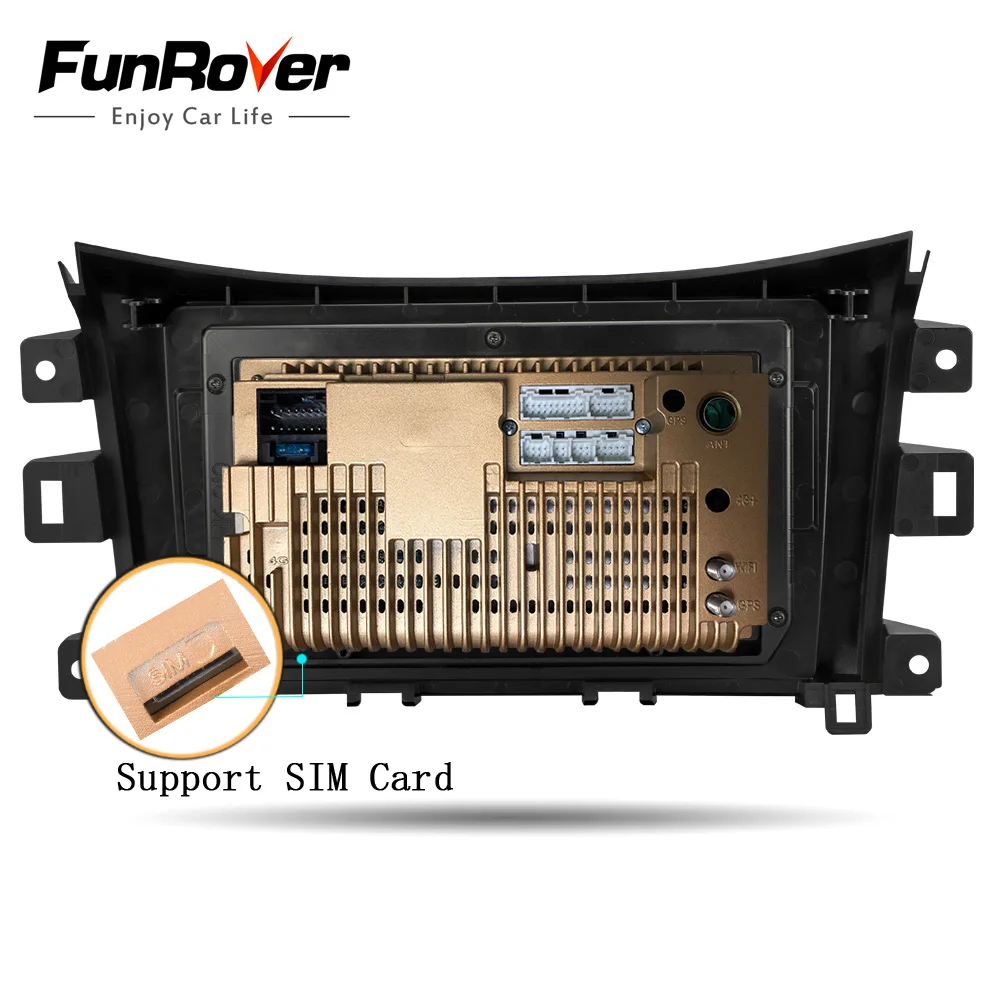 Funrover 8 ядерный android 9,0 автомобильный dvd мультимедиа плеер для Nissan Navara NP300 2011- радио gps навигация navi стерео DSP 64G