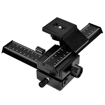 

SHOOT 4 Way Macro Focusing Rail Slider for Close-up Shooting for Canon Sony Pentax Nikon Olympus Samsung and other Digital Camer