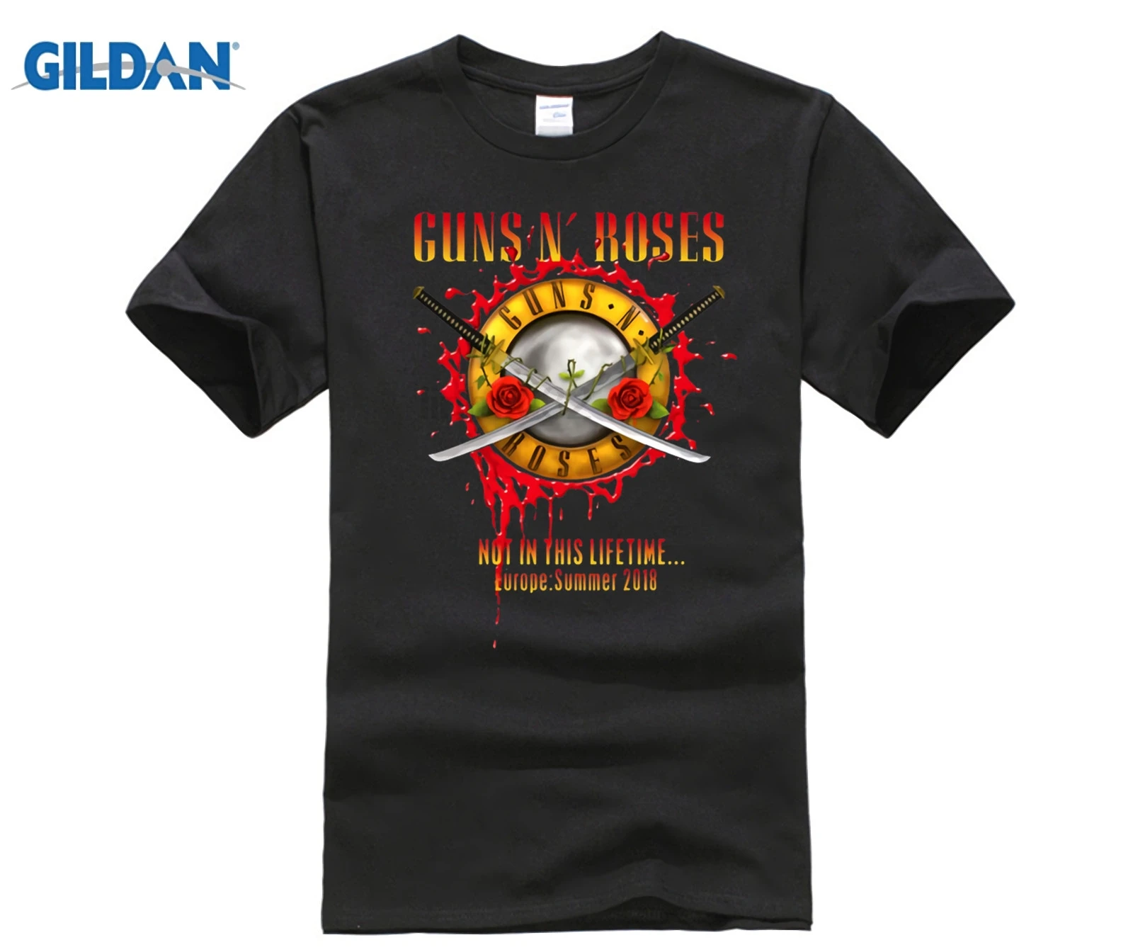 Мужская футболка с надписью Gun N' Rose (не в этой жизни) | одежда