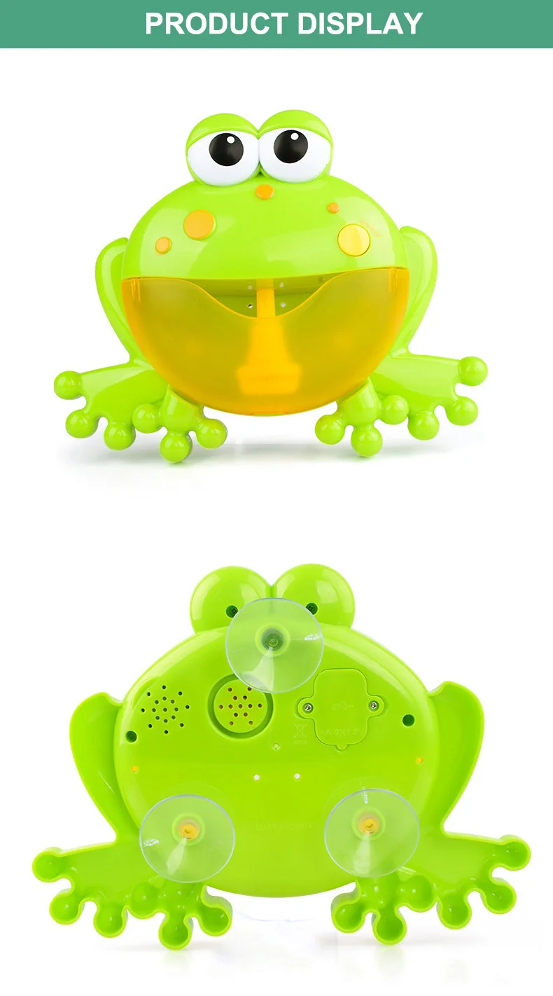 Outdoor Bubble Frog&Crabs Baby Bath Toy Bubble Maker Swimming Bathtub Soap Machine Toys for Children With Music Water Toy