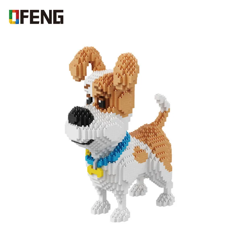 

Balody Pet Dog Animal 3D Model DIY Micro Diamond Mini Building cartoon Bricks Assembly Toy Gift for children 16013