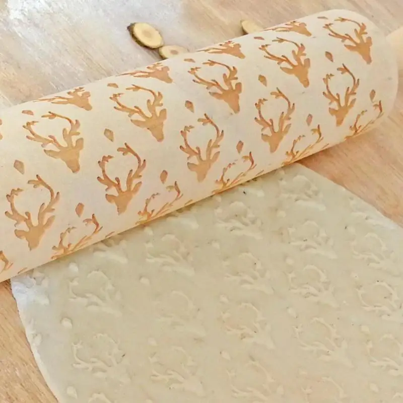 35x4,5 см тисненые Скалки для выпечки печенья, печенья, лапши, помадки, тесто для торта, кухонный инструмент, новинка