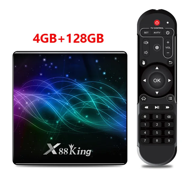 X88 King Android 9,0 4K Smart tv Box Amlogic S922X двойной Wifi BT 5,0 1000M Google Play Store Netflix Youtube HD Домашний медиаплеер - Цвет: X88 King Color