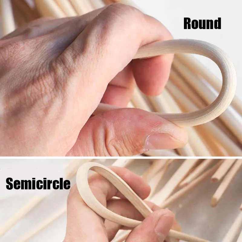 Rattan Weaving Material 10 Meters Round Diameter Indonesian Natural Rattan Core Cane Stick 2mm 3mm 4mm 5mm 6mm 7mm for Home Furniture Chair Weaving