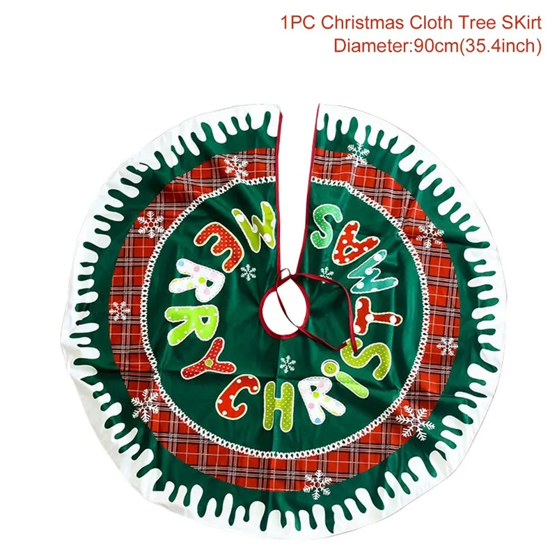 Tree Skirt 2 Рождественская елка юбки рождественские украшения для дома Navidad новогодние подарки рождественские украшения для рождественской елки Deco Noel - Цвет: Tree Skirt 2