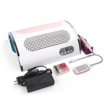 

Deciniee 54W Nail LED UV Lamp Vacuum Cleaner Suction Dust Collector 25000RPM Drill Machine Pedicure Remover Polisher Tools 12V