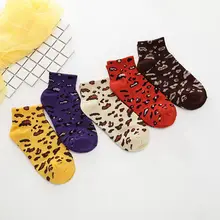 5 пар хлопковых носков с леопардовым принтом модные новые модные женские хлопковые носки весенне-осенний стиль