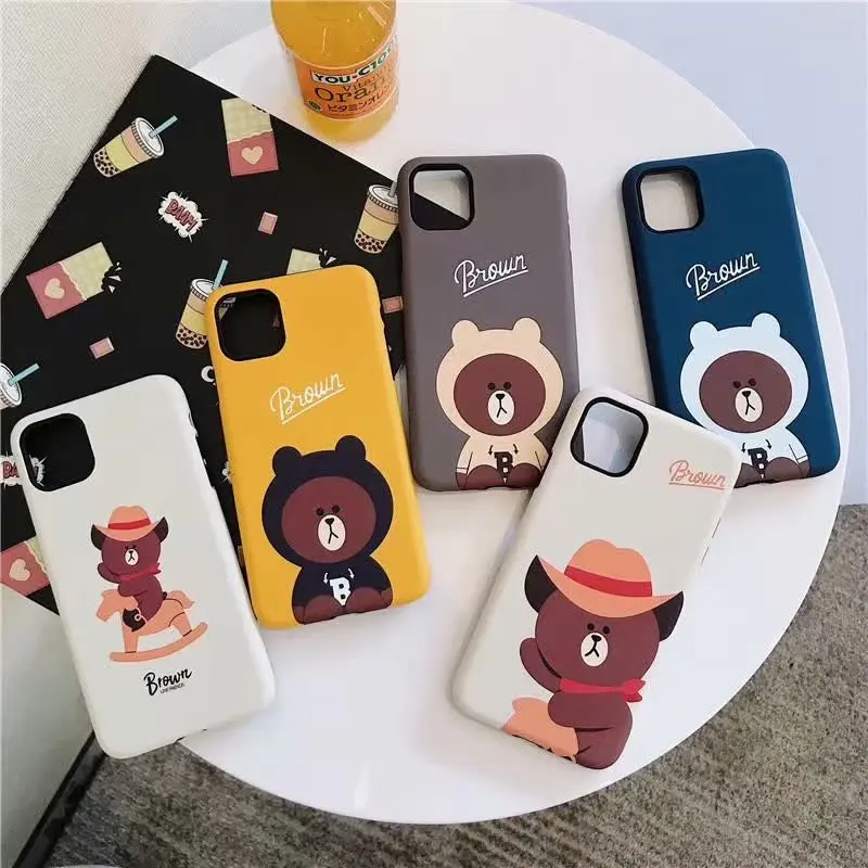 Милый чехол с мультяшным медведем, Кроликом, уткой для iphone 7, 8, 6, 6s PLUS, мягкий силиконовый чехол, задняя крышка для iphone X, XS, MAX, XR, 11 pro, max, Новинка